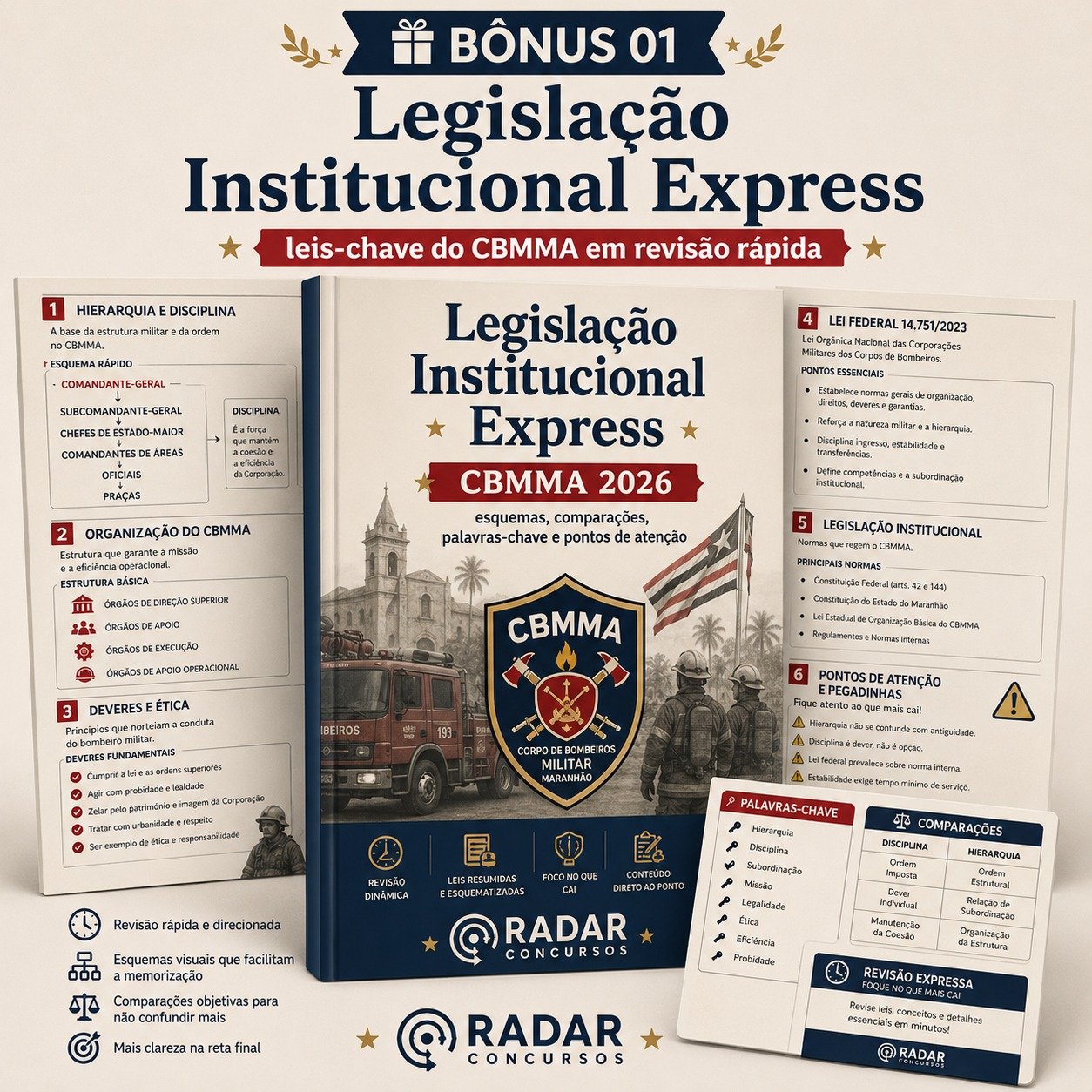 Bônus de Legislação Institucional Express do CBMMA